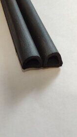 Уплотнитель самоклеющийся 14х12mm Black