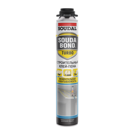 Клей пена Soudal Turbo, 60 секунд, 750мл