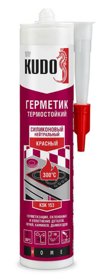 Герметик для стекла духового шкафа, термостойкий Kudo (+300С), 280 мл