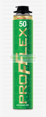 Монтажная пена Profflex 50 под пистолет, 750 мл