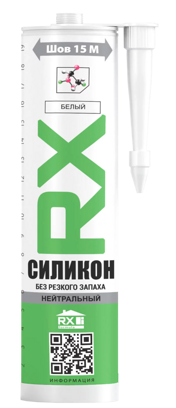 Герметик силиконовый нейтральный RX Formula прозрачный, 260 мл